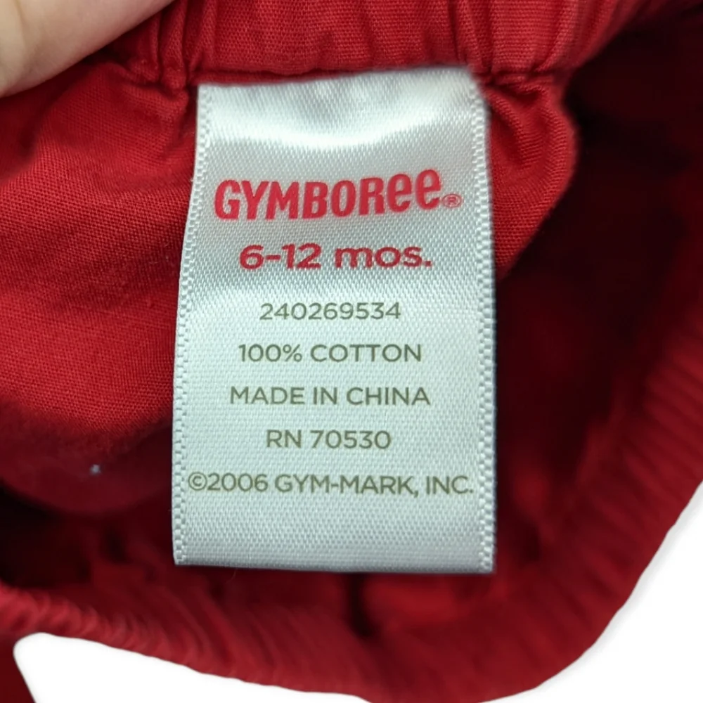 Gymboree Red Hearts Dress with Matching Bloomers Size 6-12 Months